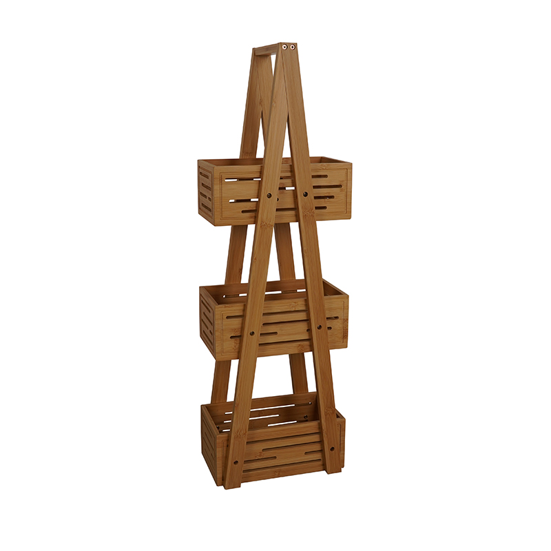 Bamboo bathroom shelf