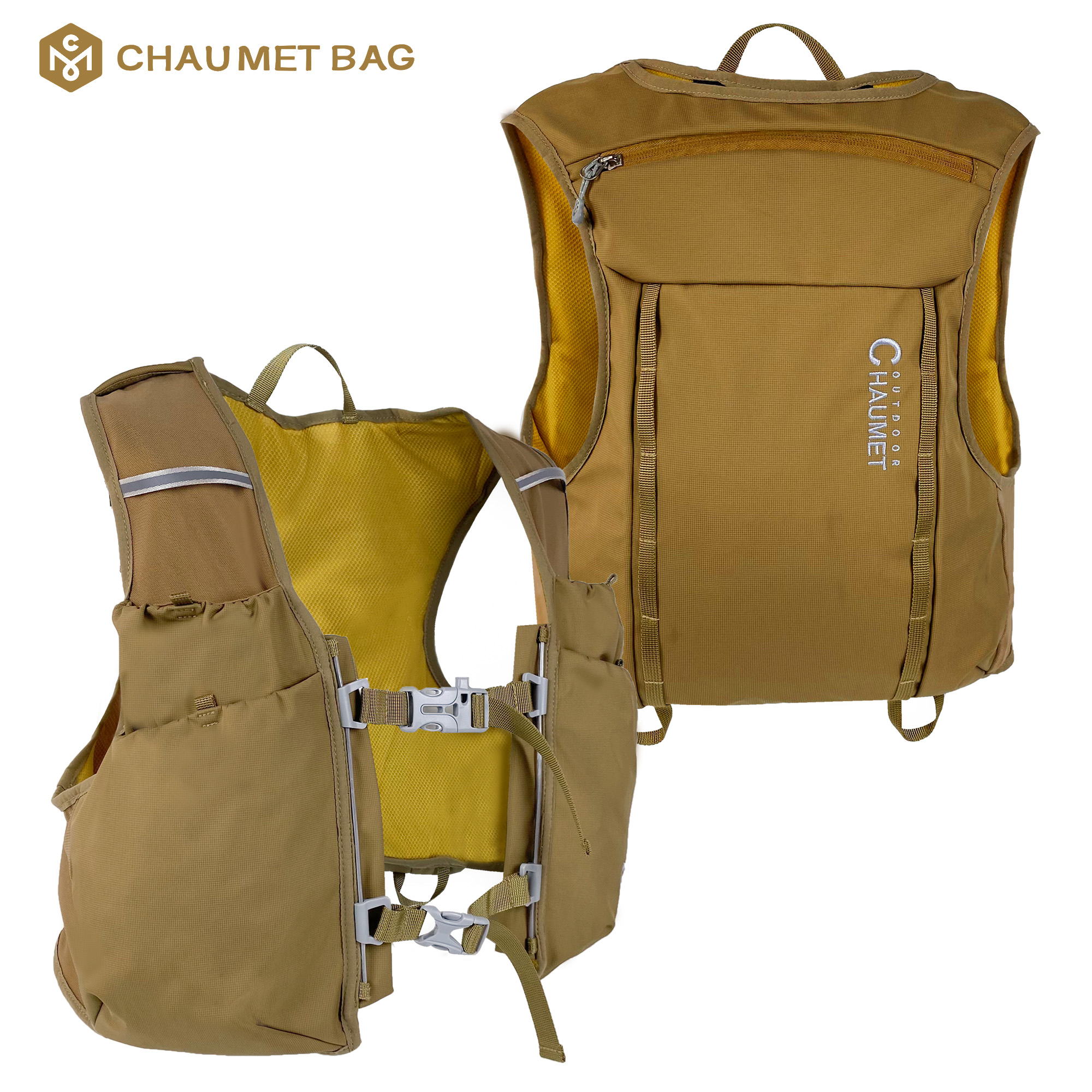 Breathable outdoor hydration running vest/backpack