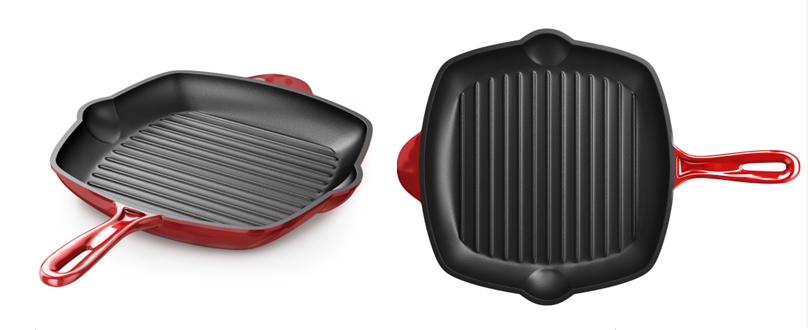 Cast iron grill pan