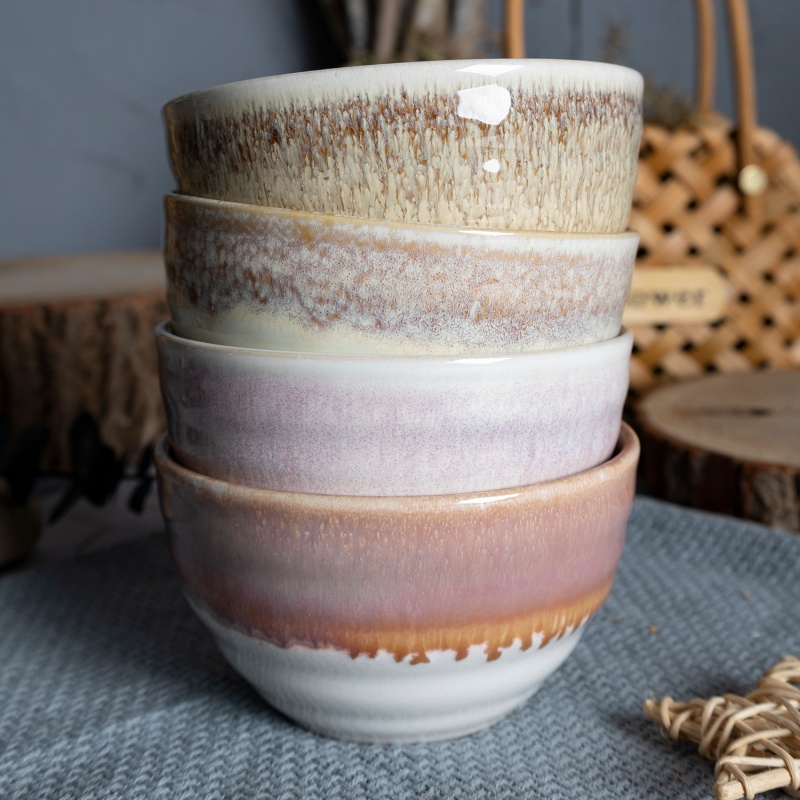 Happy Go 11cm(10oz/290ml) Bowl Reactive Glaze