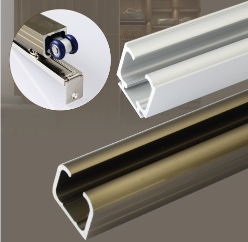 Curtain track sliding door track