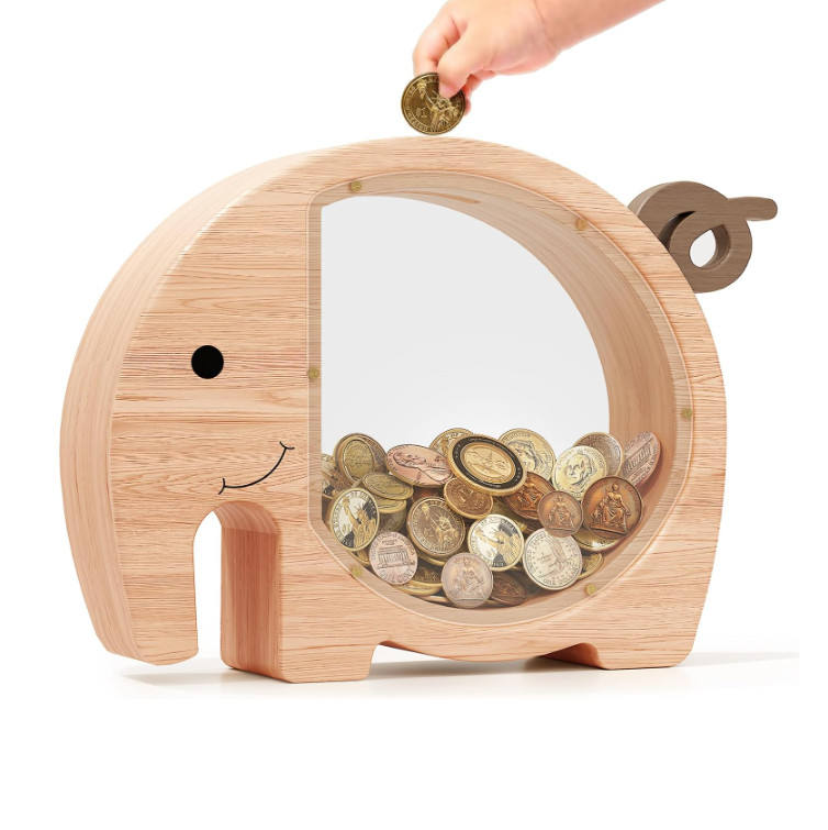 Wood Piggy Bank