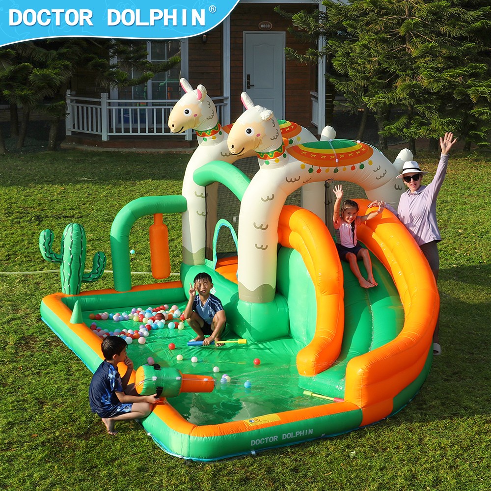 Doctor dolphin inflatable bouncy castle
