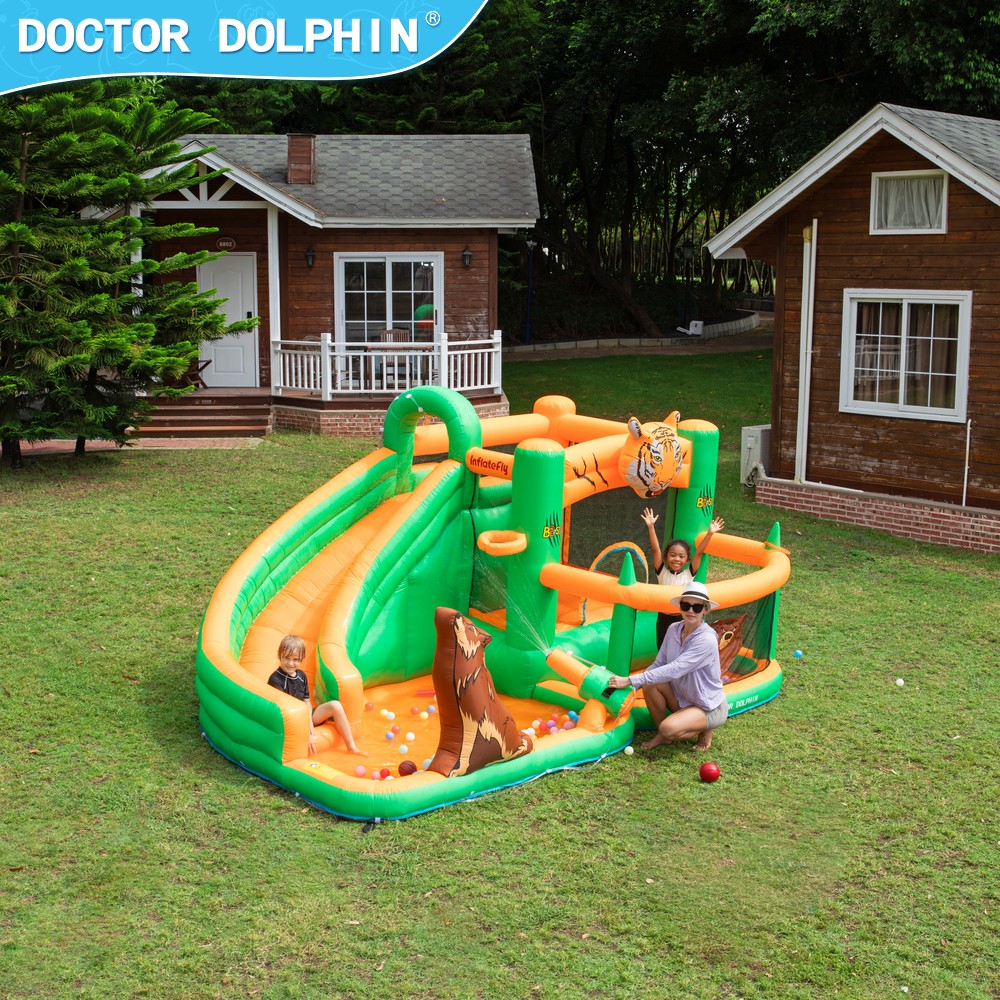 Doctor dolphin inflatable bouncy castle