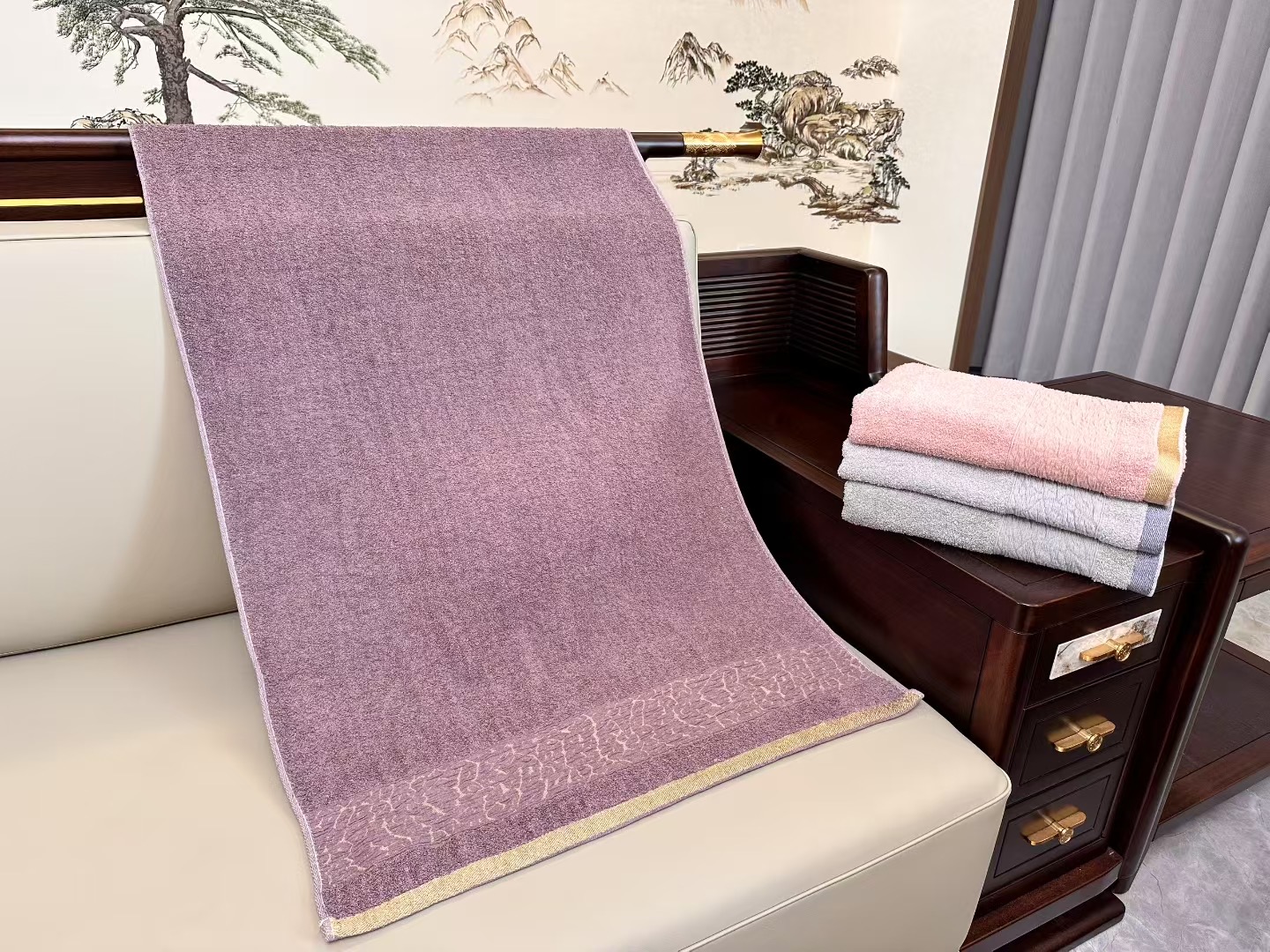 Water weave bath towel