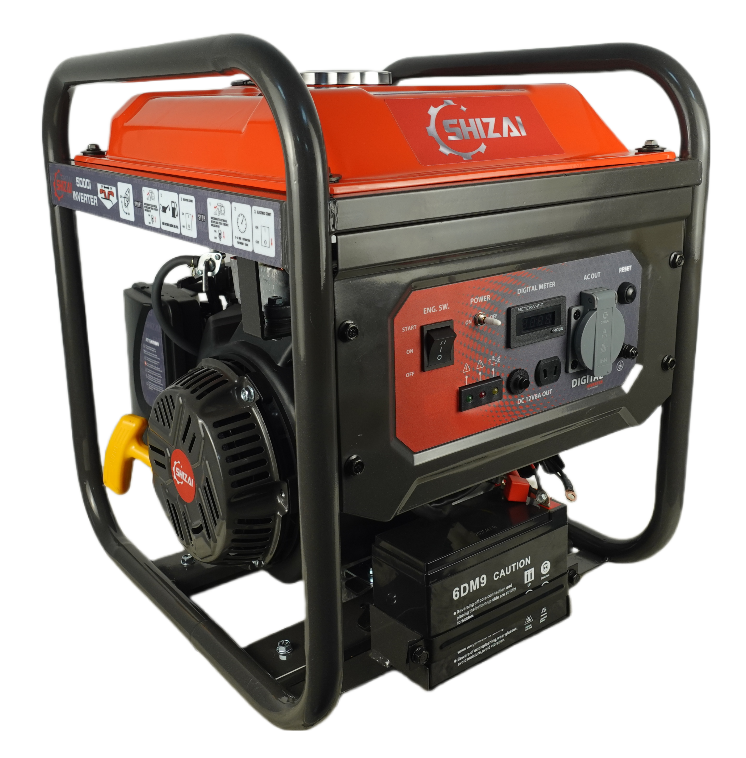 SZ 5000i variable frequency generator (English, double European plug) electric start