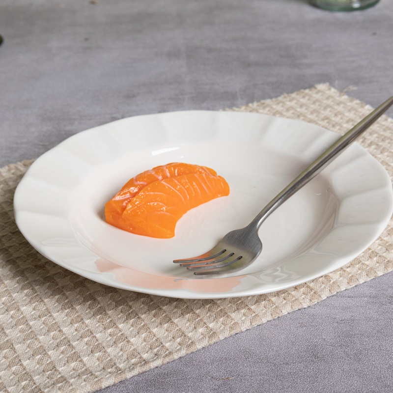 9-Inch/270ML Soup Plate, Embossed New Bone China Design, Ideal for Home, Restaurants & Hotels