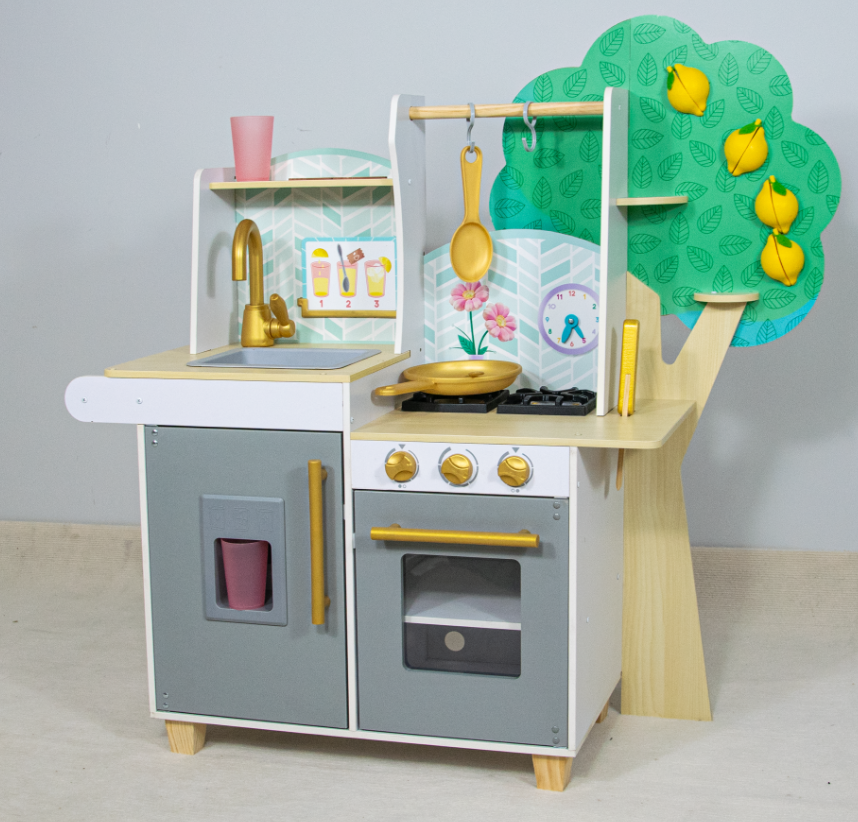 Wooden play kitchen