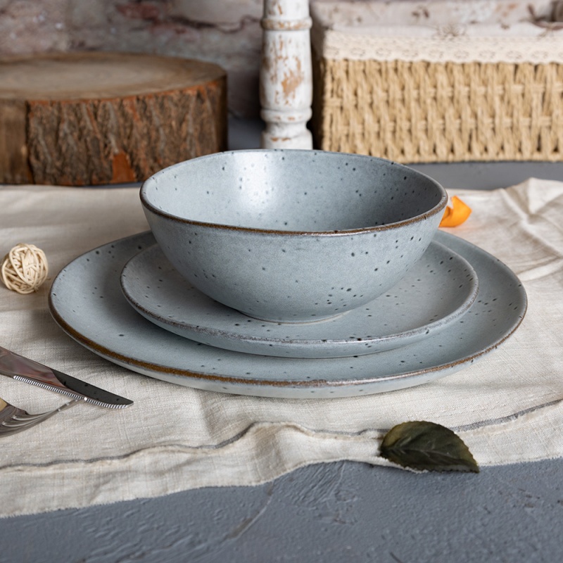 Happy Go 16.3cm(24oz/700ml) Bowl Reactive Glaze With Speckle