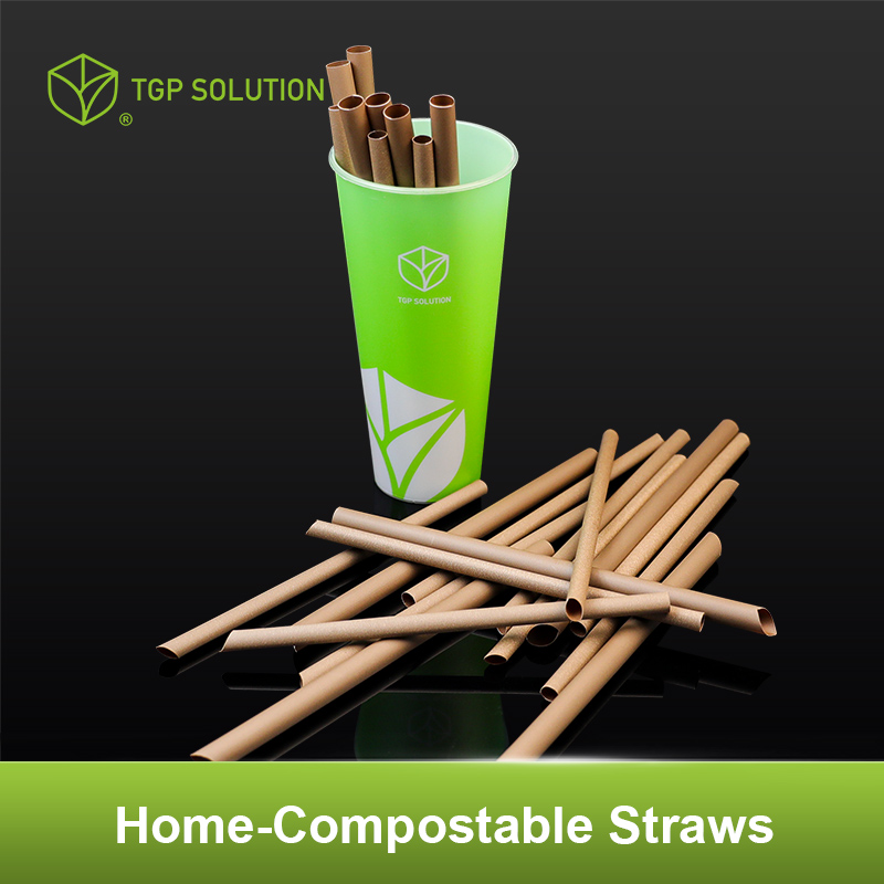 Home compost straws, Biodegradable straws, Disposable straws