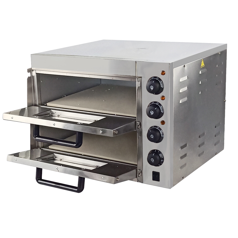 Commercial double deck snack machines bread cake pizza oven