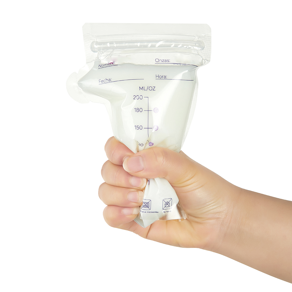 250ml pour design breast milk bag