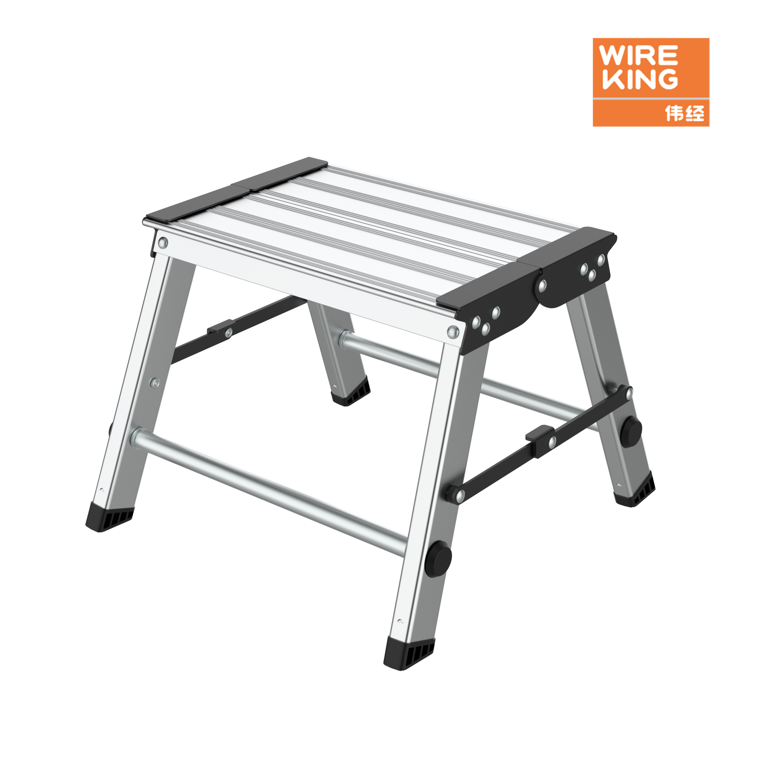 double side Foldable aluminum step stool