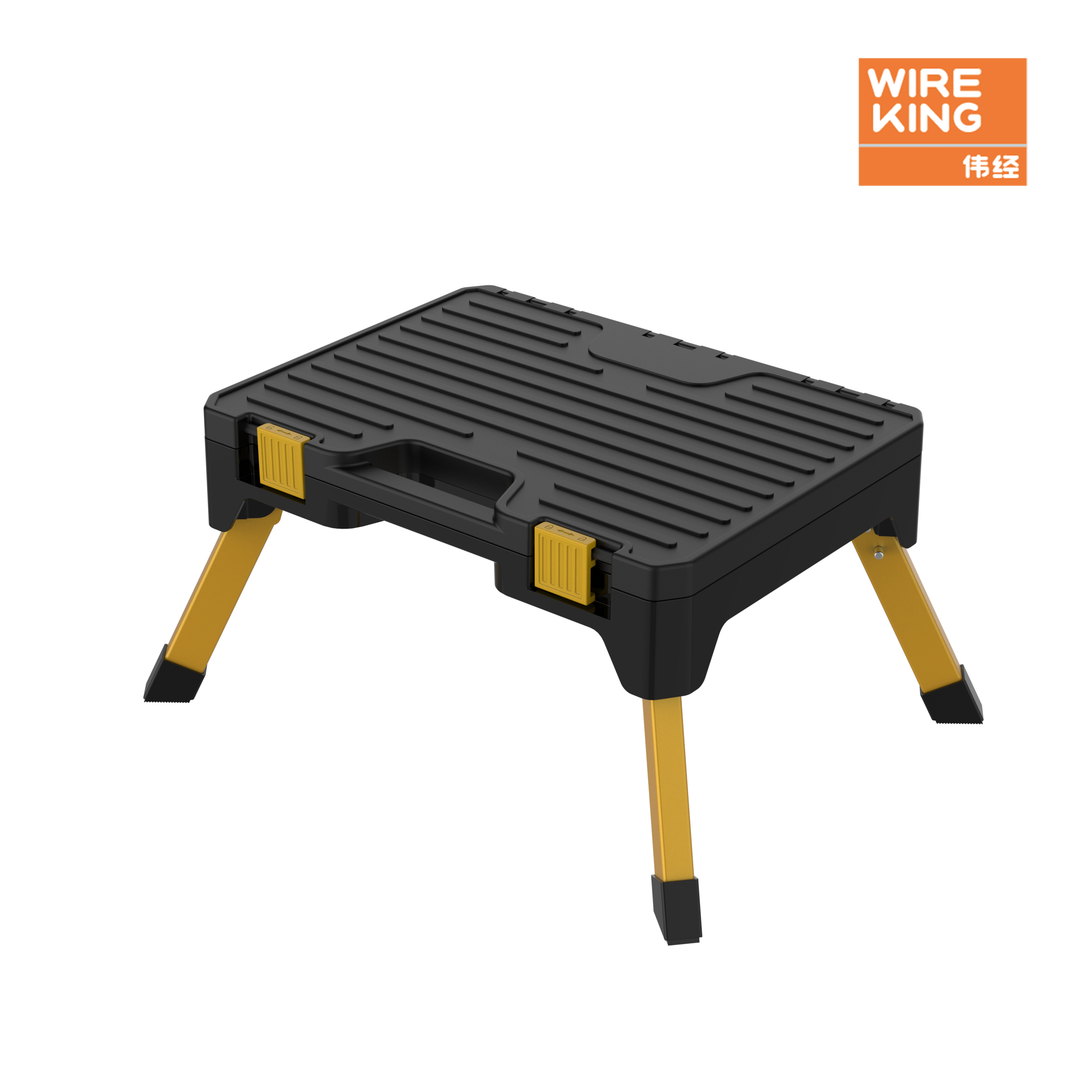 Multi-function tools box steel step stool