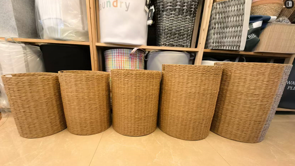 Paper rope baskets set 5