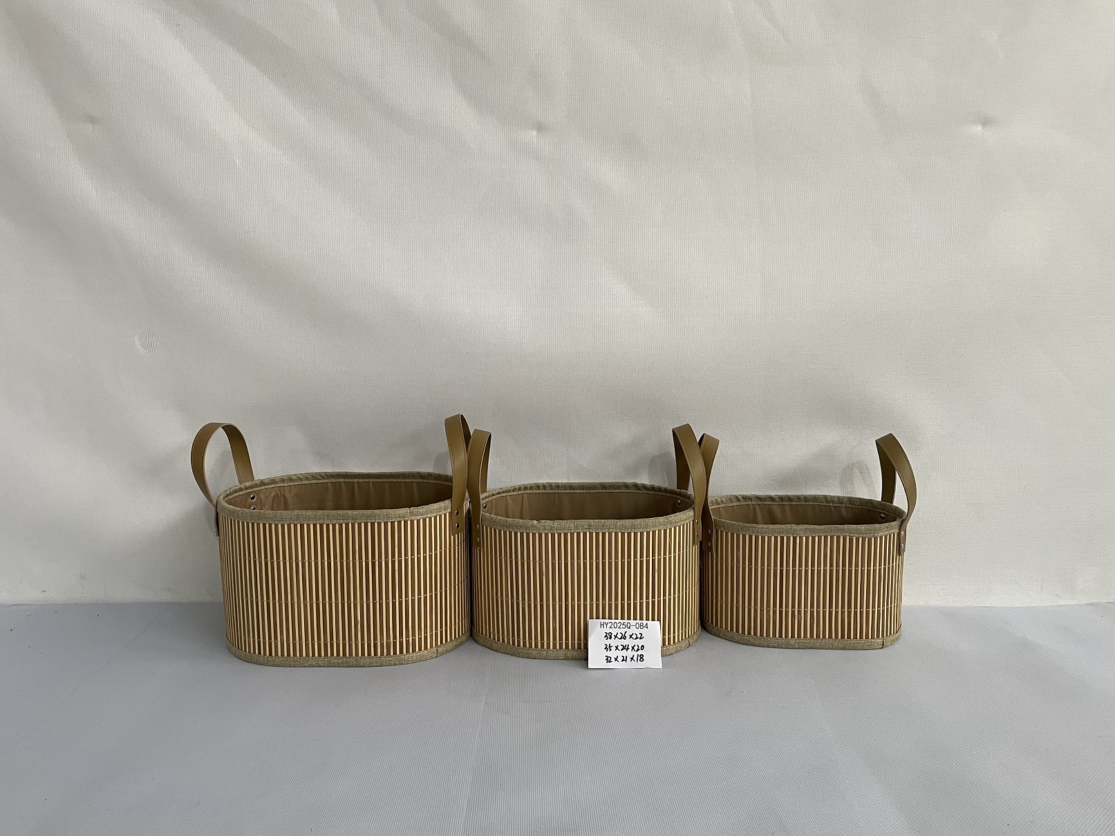 Bamboo baskets set 3