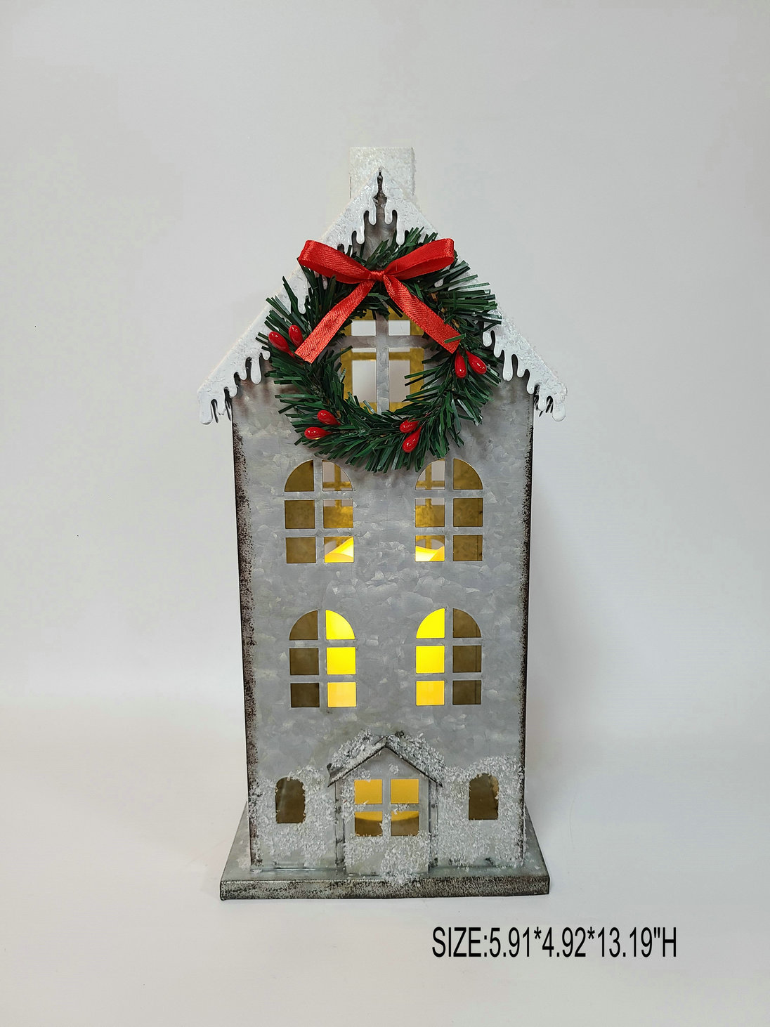 Metal LED Chritmas House