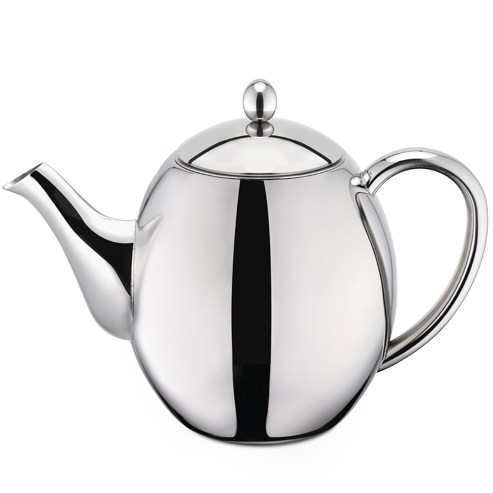 Stainless steel double wall insulated thermal tea maker teapot with with removable infuser teakettle