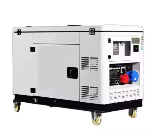 3kw - 15kw Air Cooled Portable Dg Set Two Cylinder Four Stroke Silent Diesel Generator
