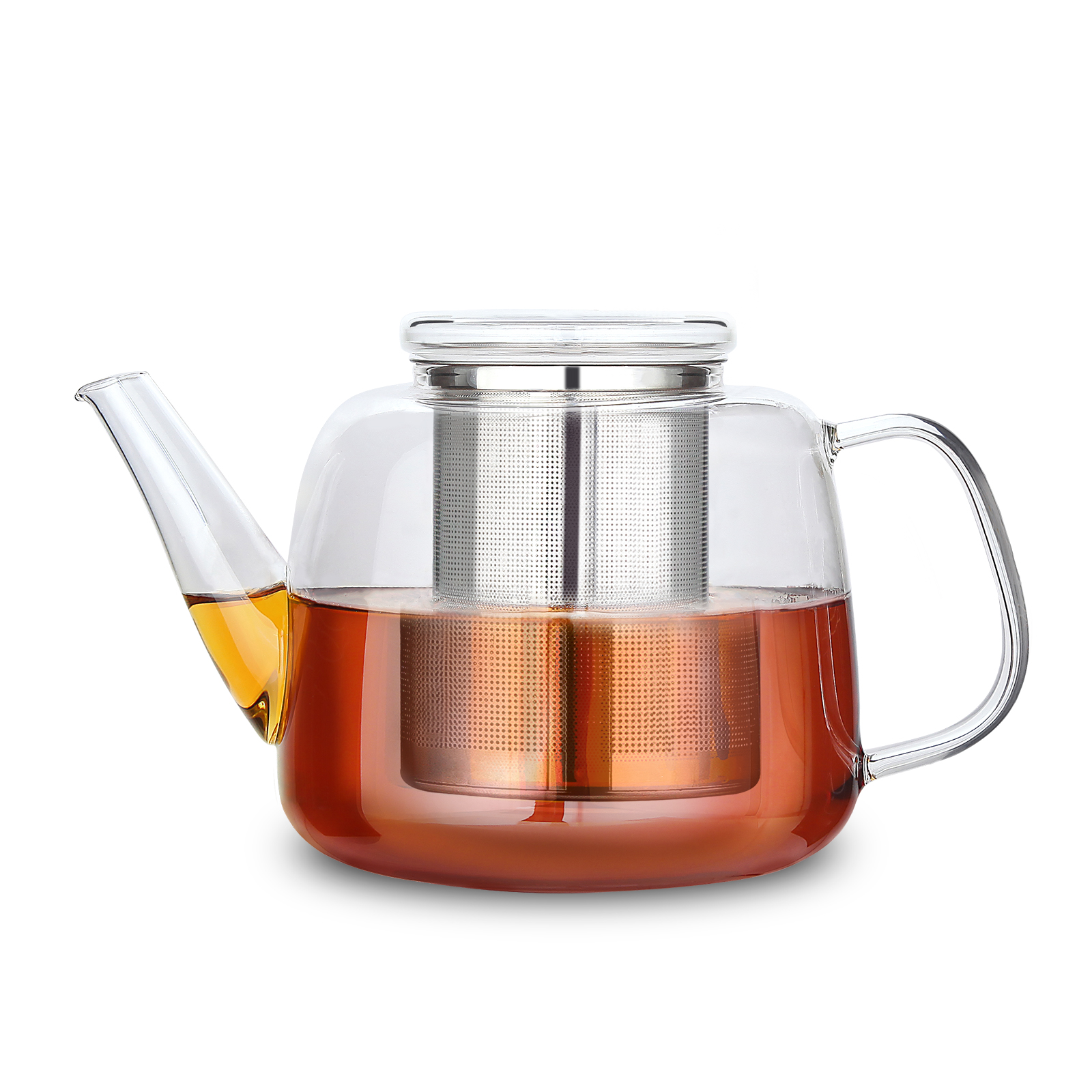 Stainless Steel Teapot Borosilicate Glass Teapot With Removeable Infuser Tea Maker Teapot Tea Kettle