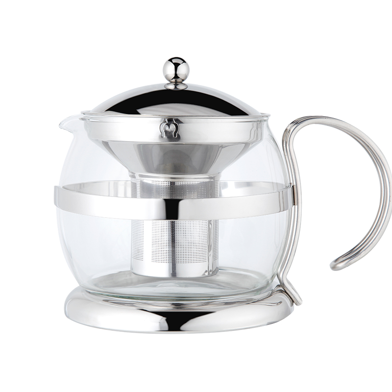 Stainless Steel Teapot Borosilicate Glass Teapot With Removeable Infuser Tea Maker Teapot Tea Kettle