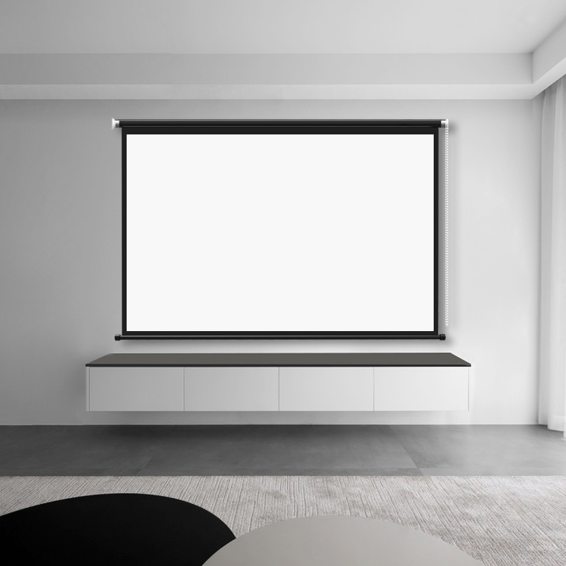 Curtain Projection Screen Projector manual screen