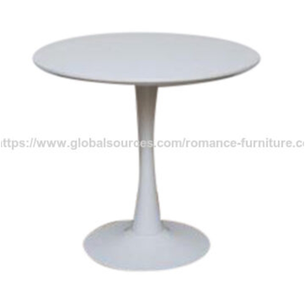 Romance dining table Pure white clean dining table