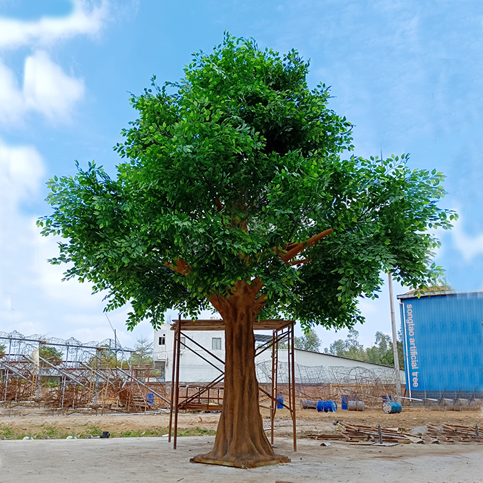 Songtao A10 5M Tall Artificial Ficus Tree Indoor and Outdoor Decorative Fiberglass Plants