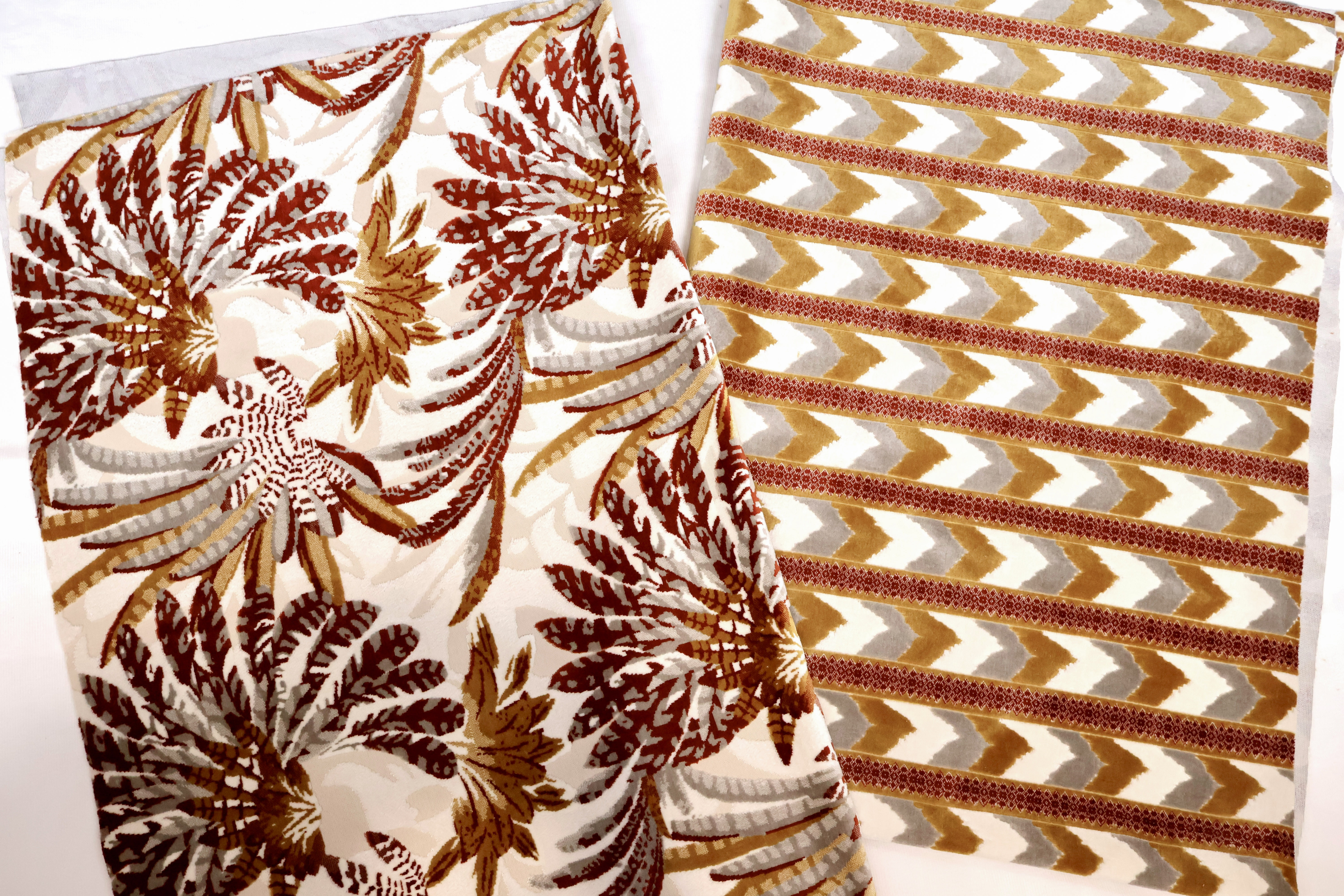 Cut Pile Jacquard Fabric