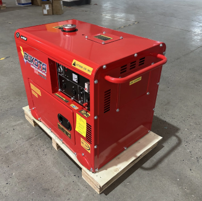 6kw Silent Diesel Generator Set Portable Air Cooled Customizable 220V 380V