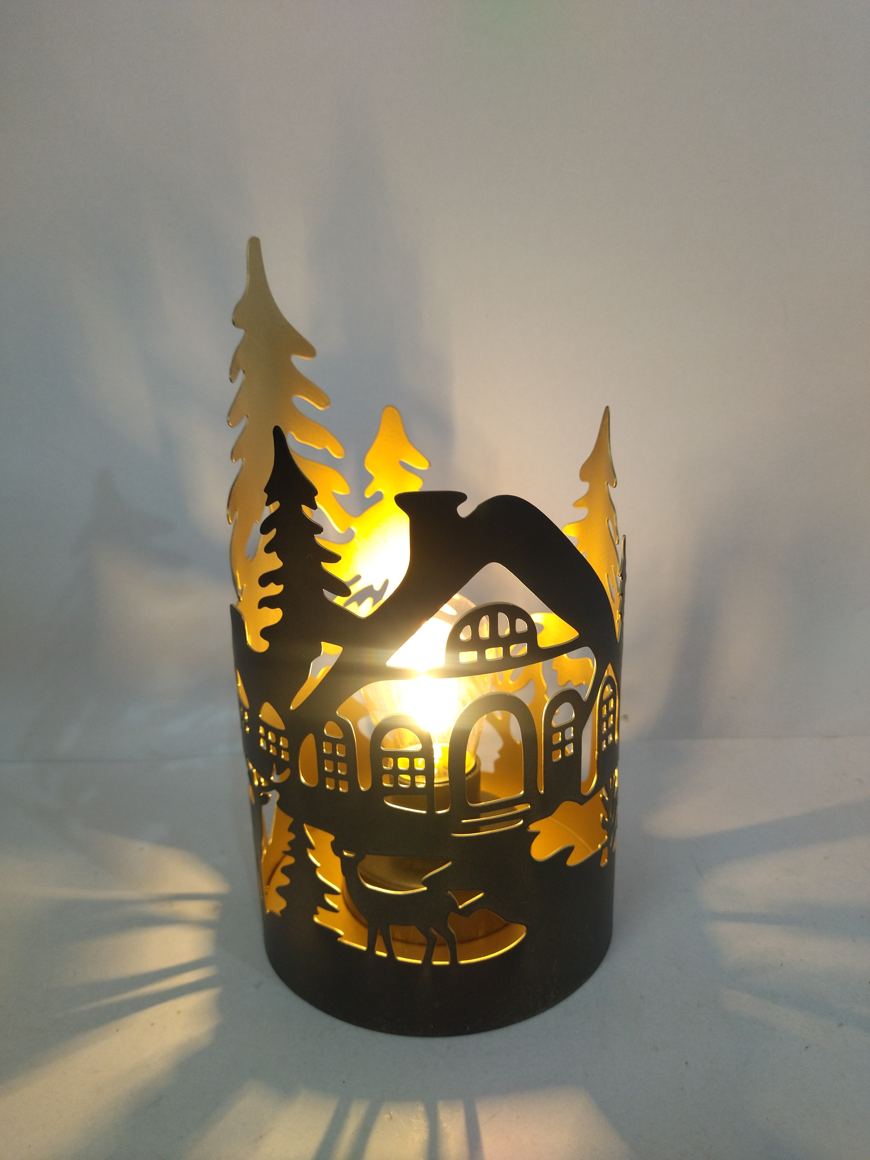 Xmas metal LED lantern
