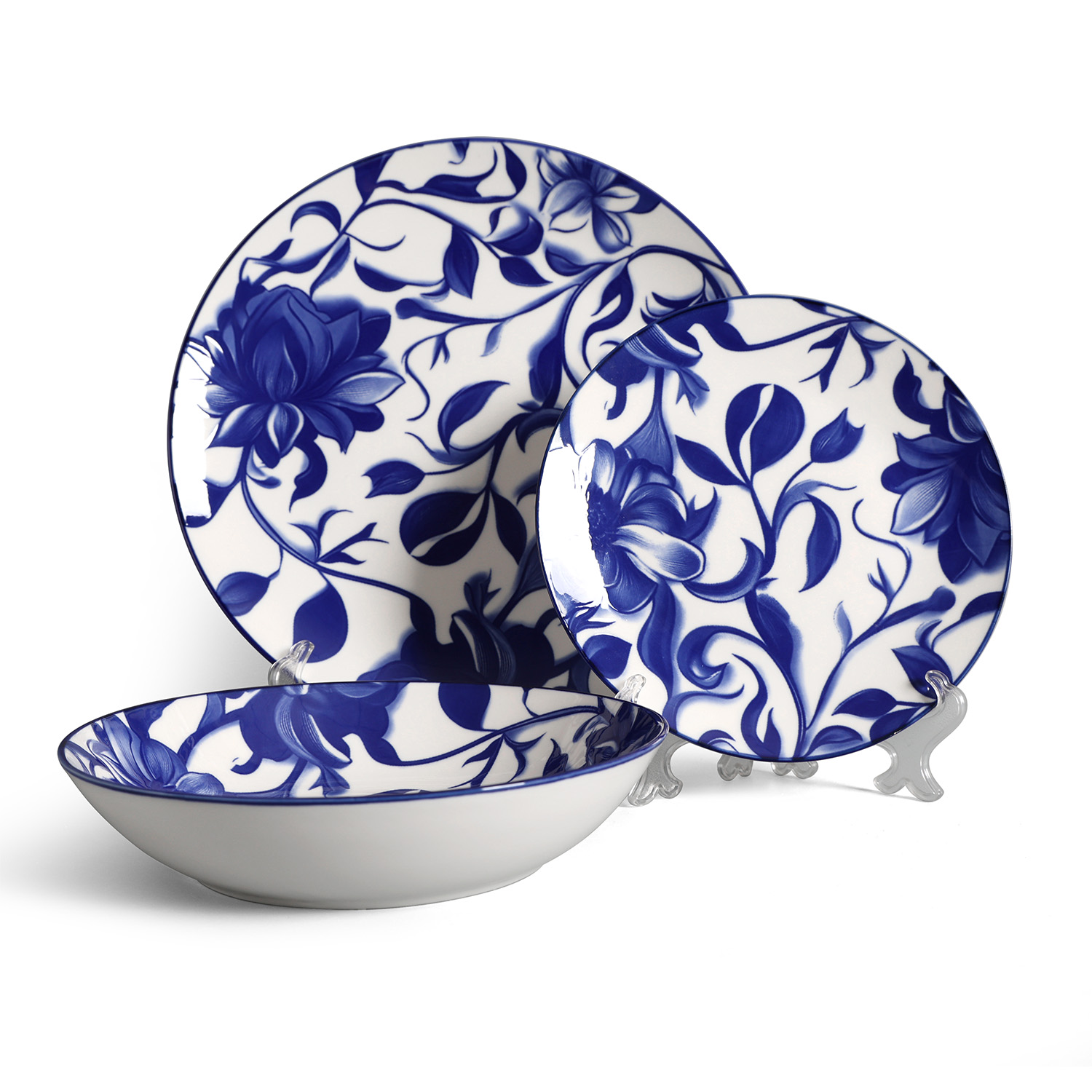 Hot printed glaze tableware