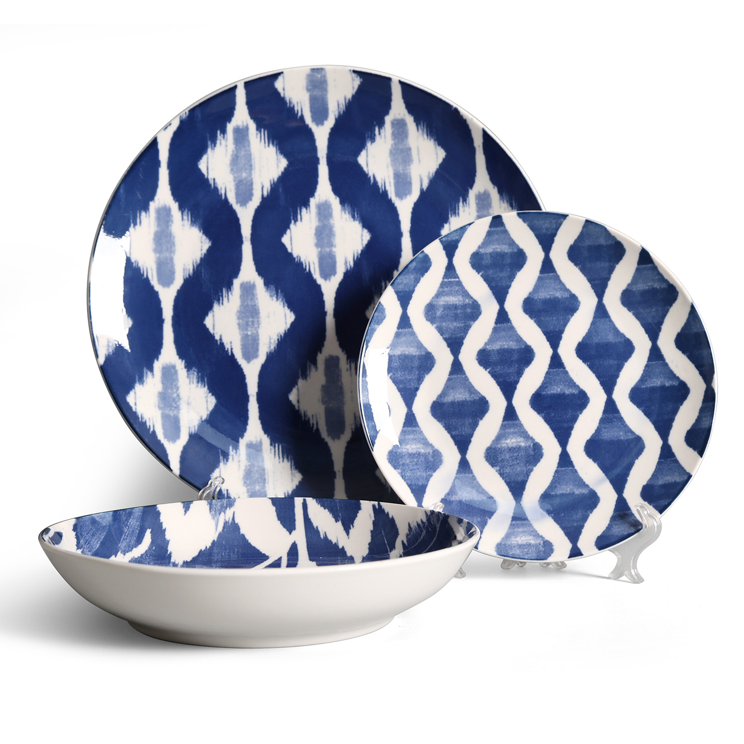 Hot printed glaze tableware
