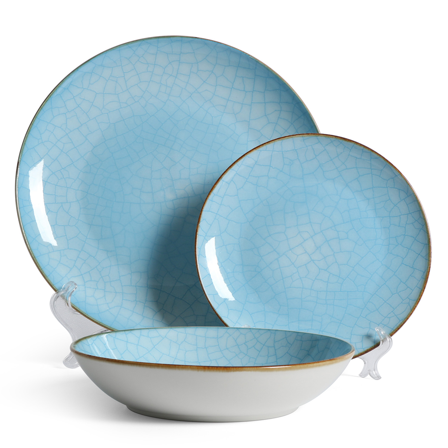 Hot printed glaze tableware