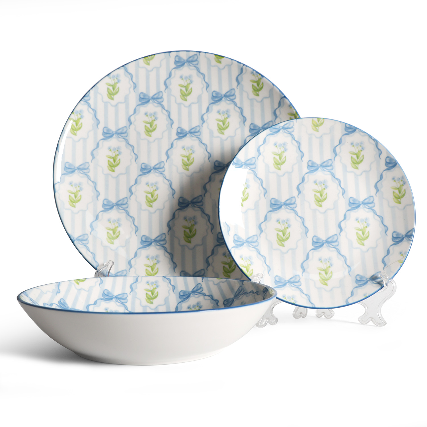 Hot printed glaze tableware