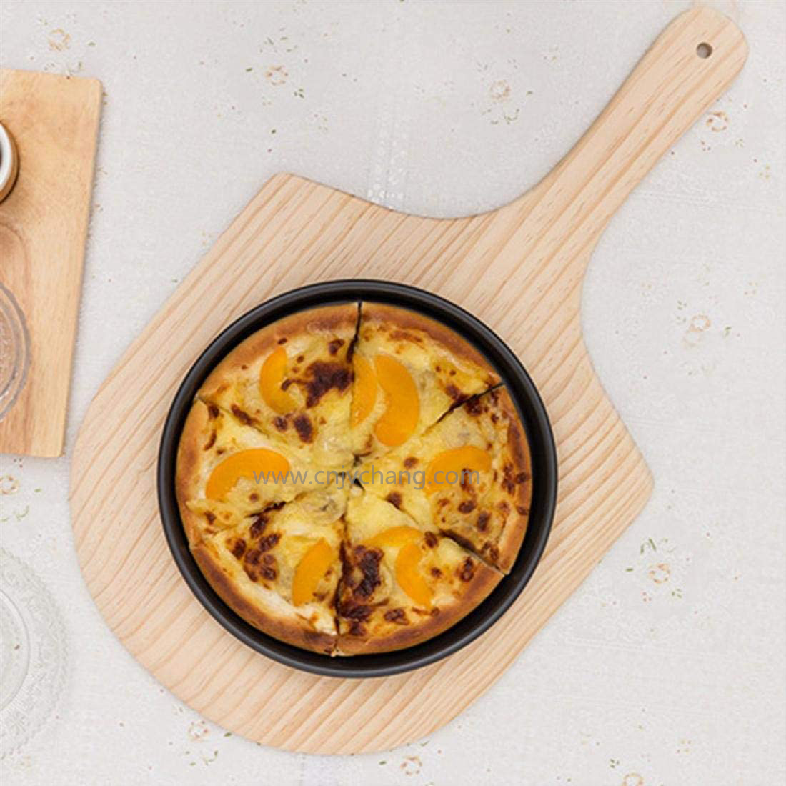 Wooden pizza shovel
