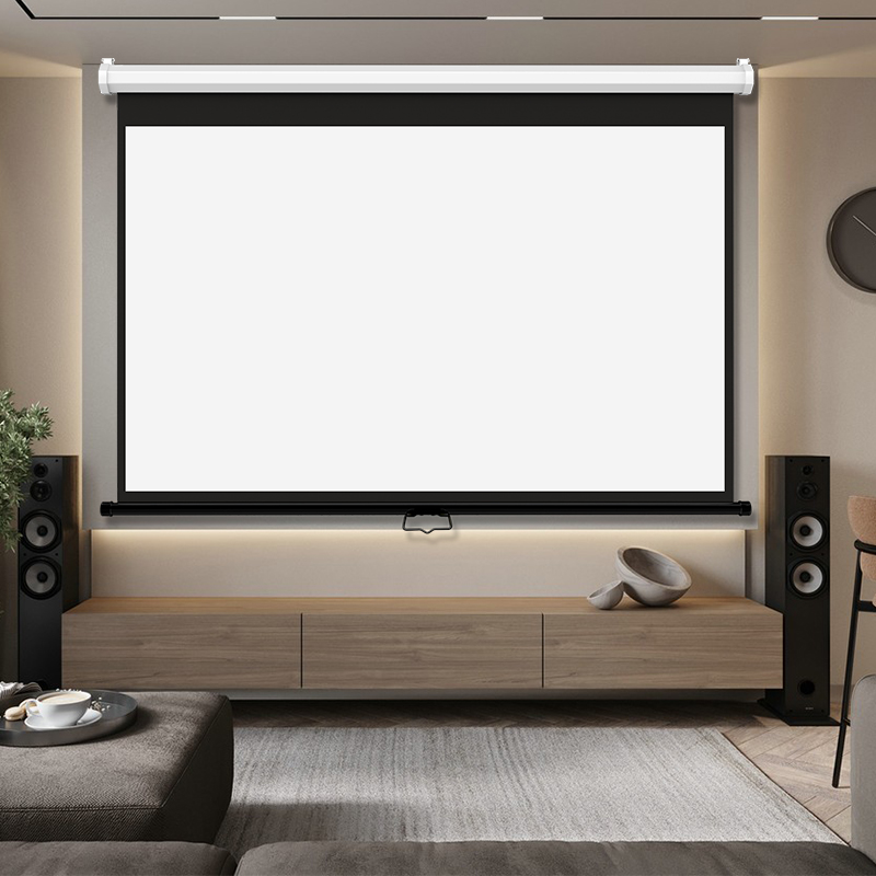 Manual screen projection screen matter white slow-recovery screen