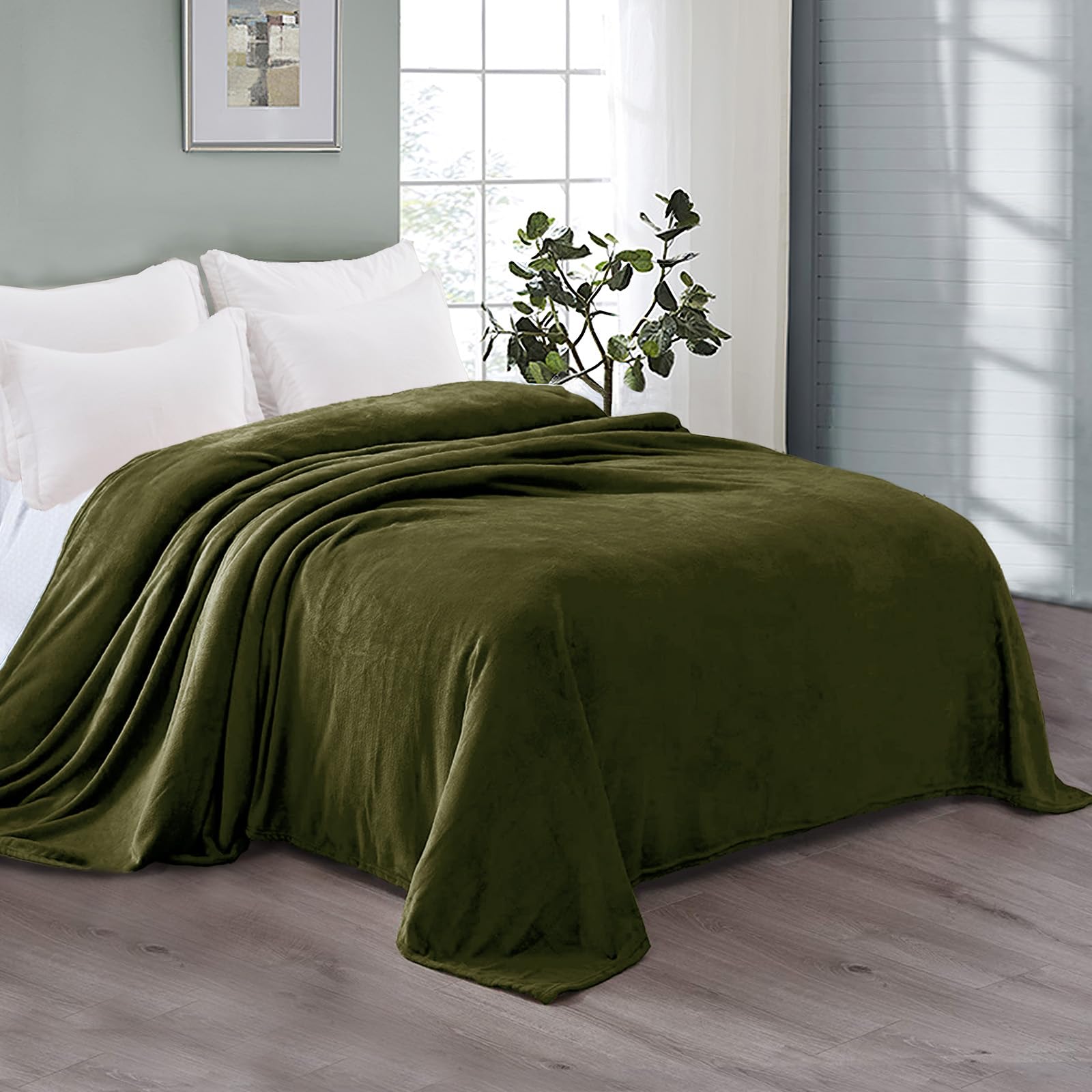 Gentle Solid Flannel Blanket king,queen size