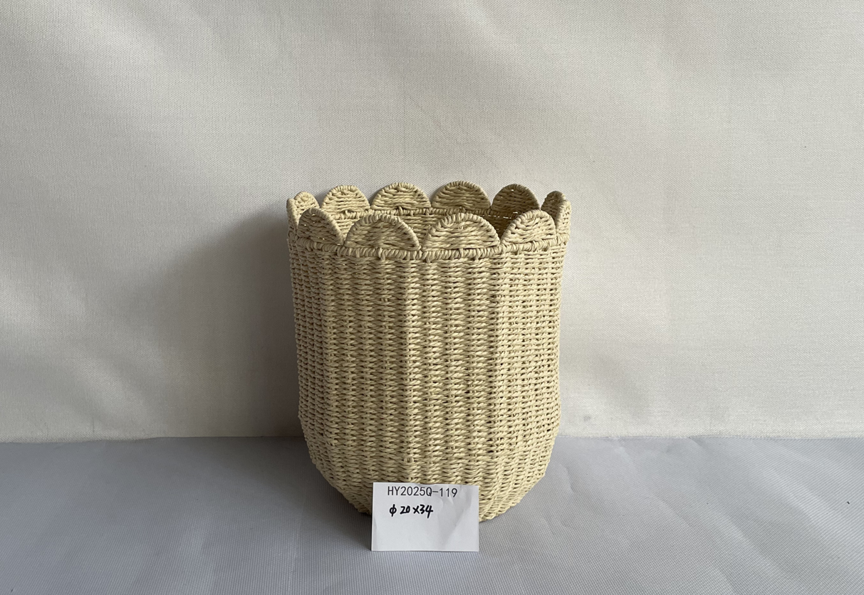 Paper rope basket