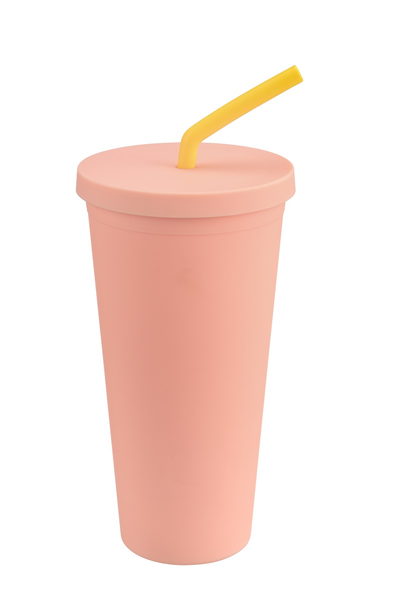 Tumbler with straw