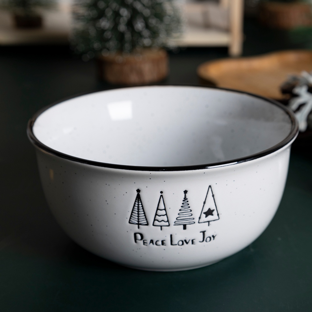 Bowl With Silk Screen Printing