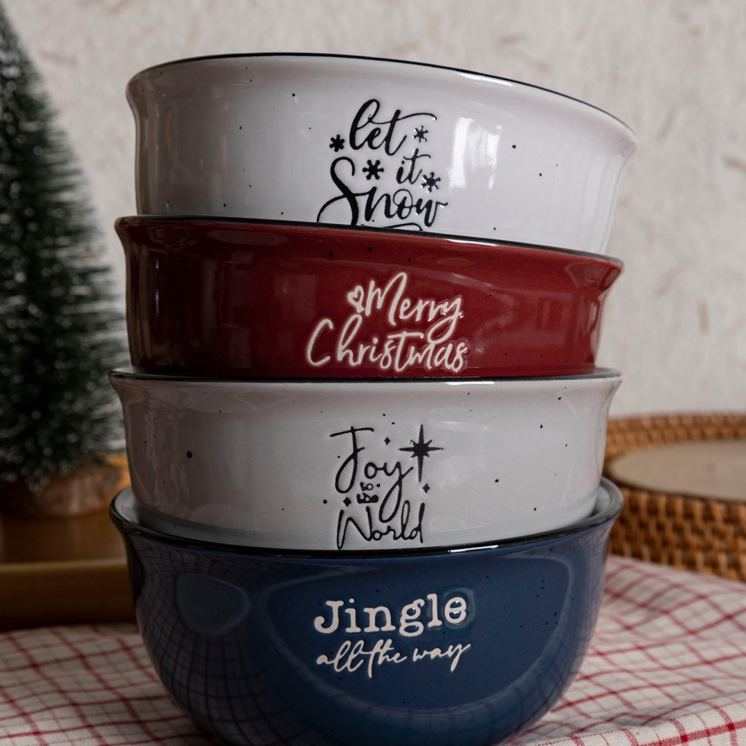 Bowl With Silk Screen Printing