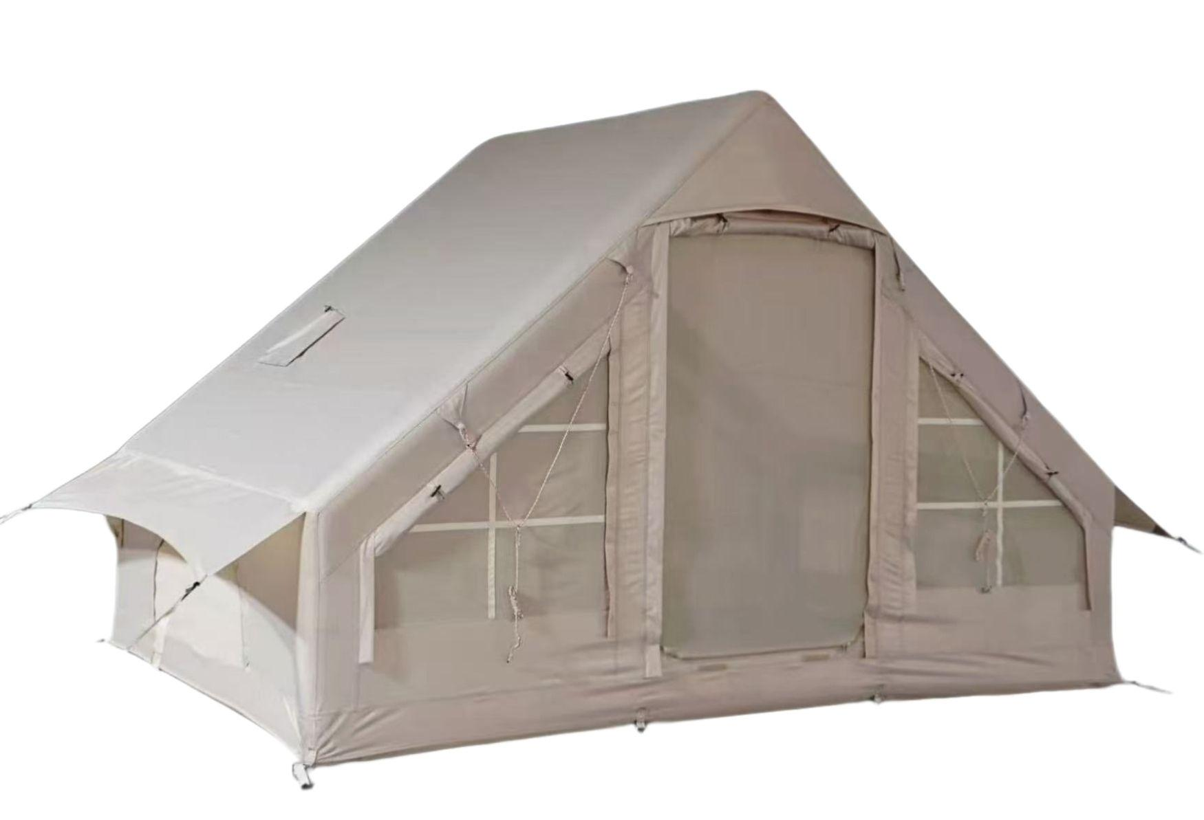 6 square meters beige cotton inflatable tent