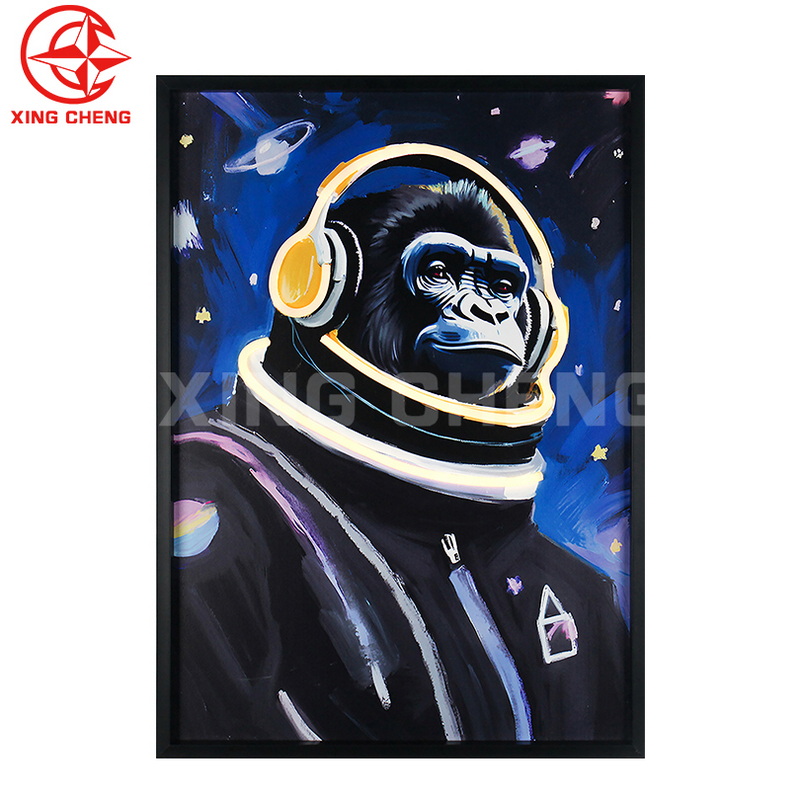 XINGCHENG cool animals spaceman outer space framed LED pictures for kids