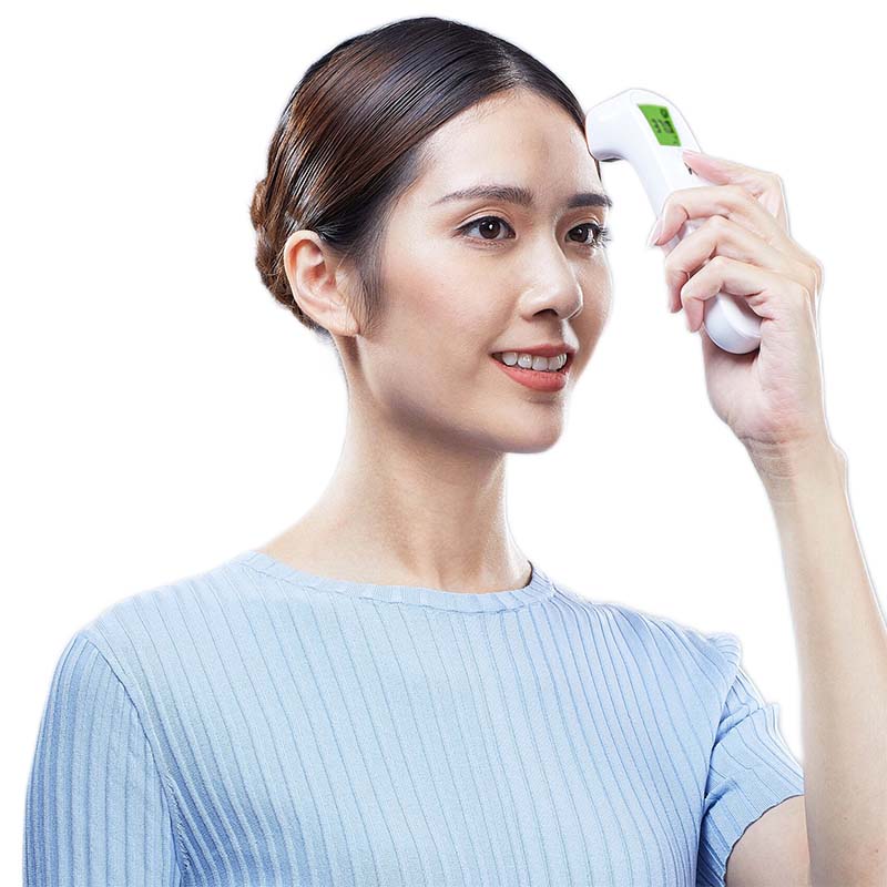 Portable Non-contact Forehead Infrared Thermometer with Fever Alarm