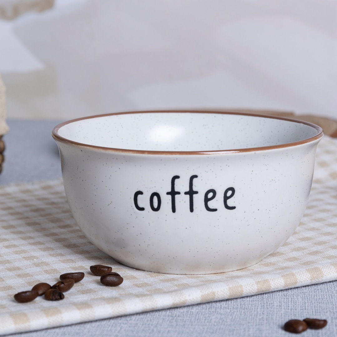 Cereal bowl breakfast ceramic tableware BOWL WITH SILK SCREEN PRINTING