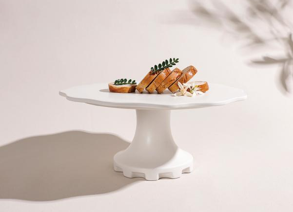 Cake plate, recycled ceramic