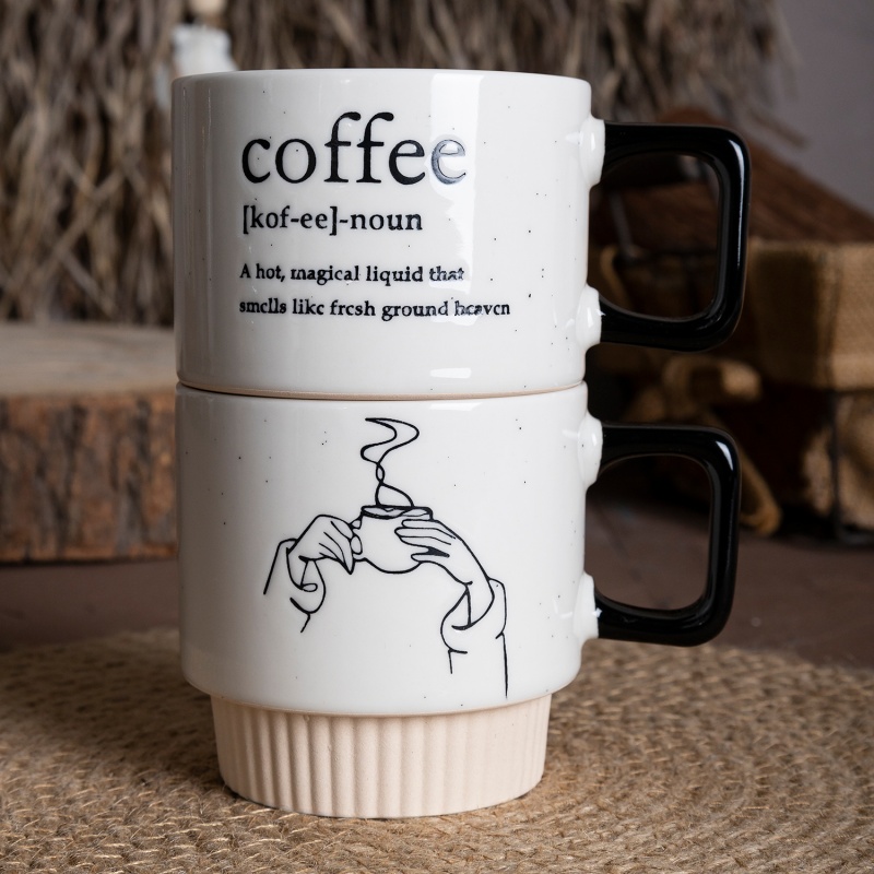 Stackable Coffee Mug Series – Simple & Practical Design