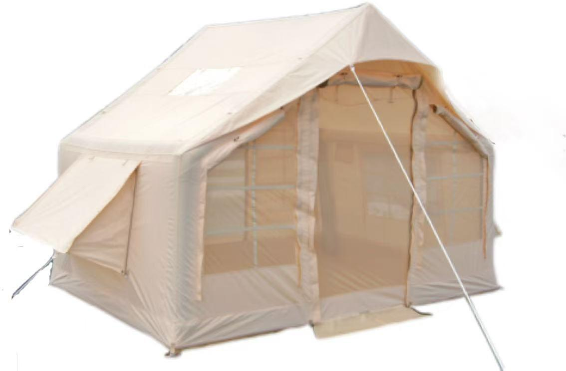6 square meters beige cotton inflatable tent