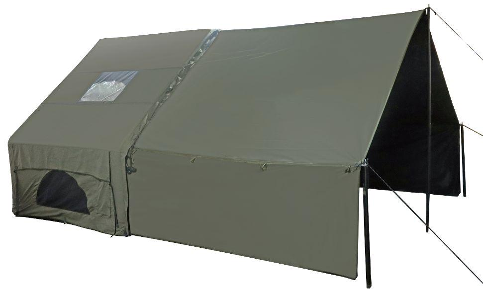 6 square meters green cotton inflatable tent